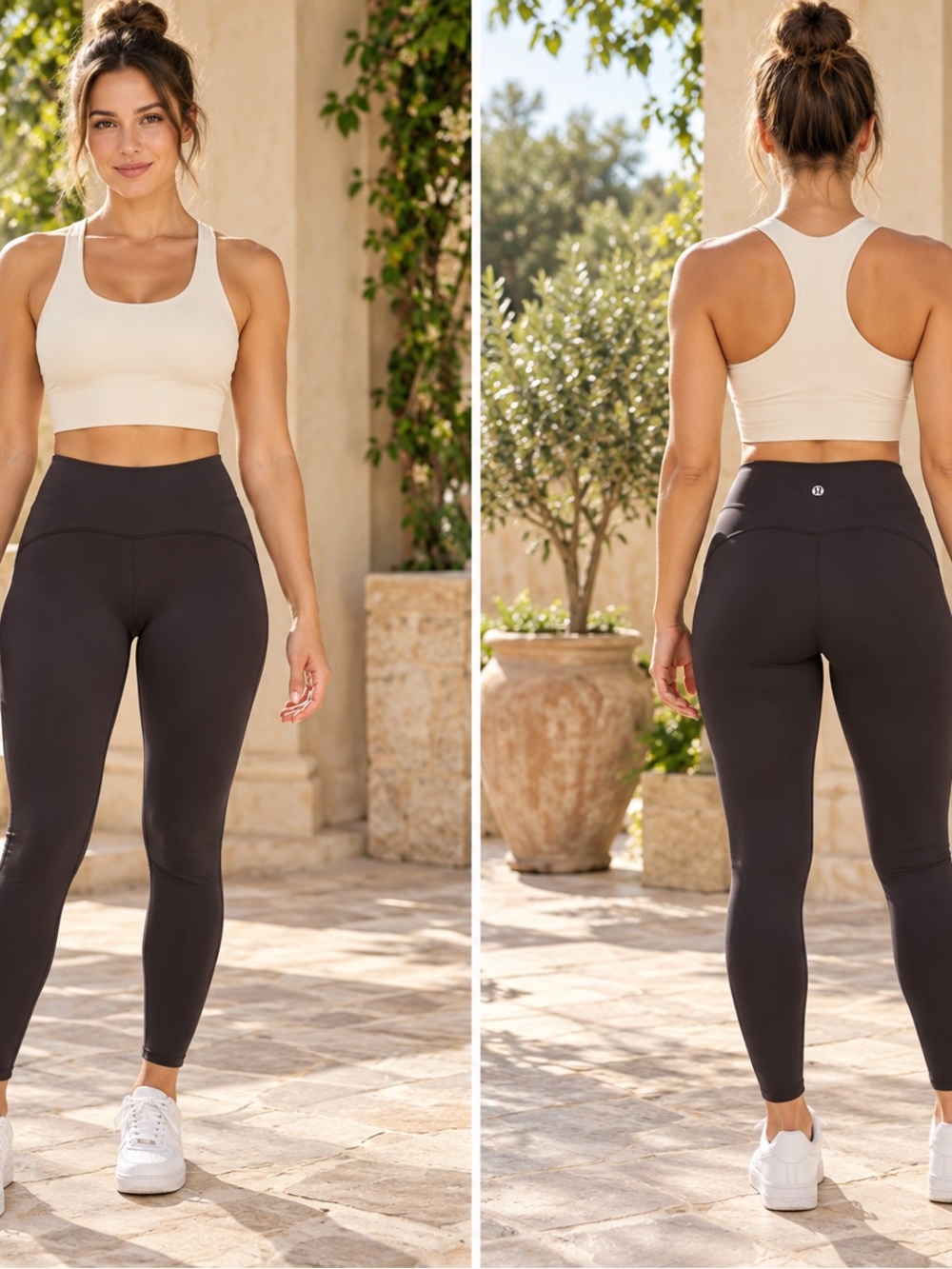 Lululemon Power Within Leggings Size 8 Black 28”